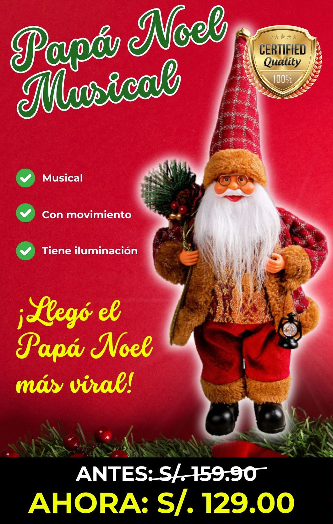 Papa Noel musical Premium